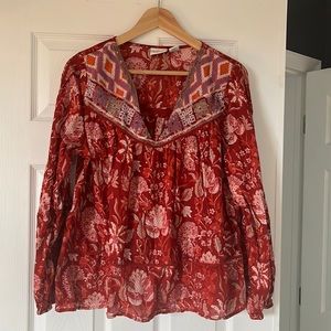 Rachel Zoe boho blouse size L